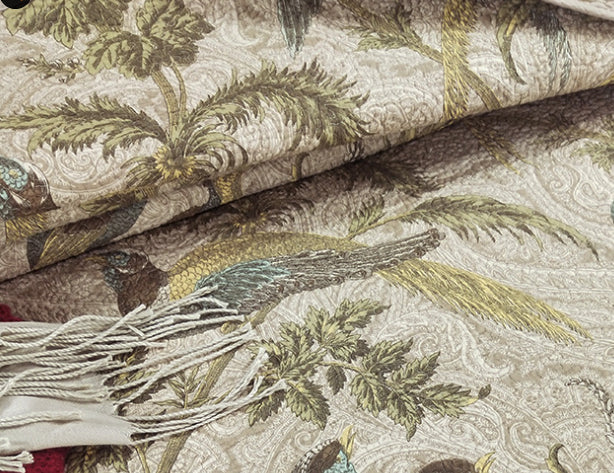 Cotton Bedspread Set 3 Pieces American Style Floral Quilted Bedding