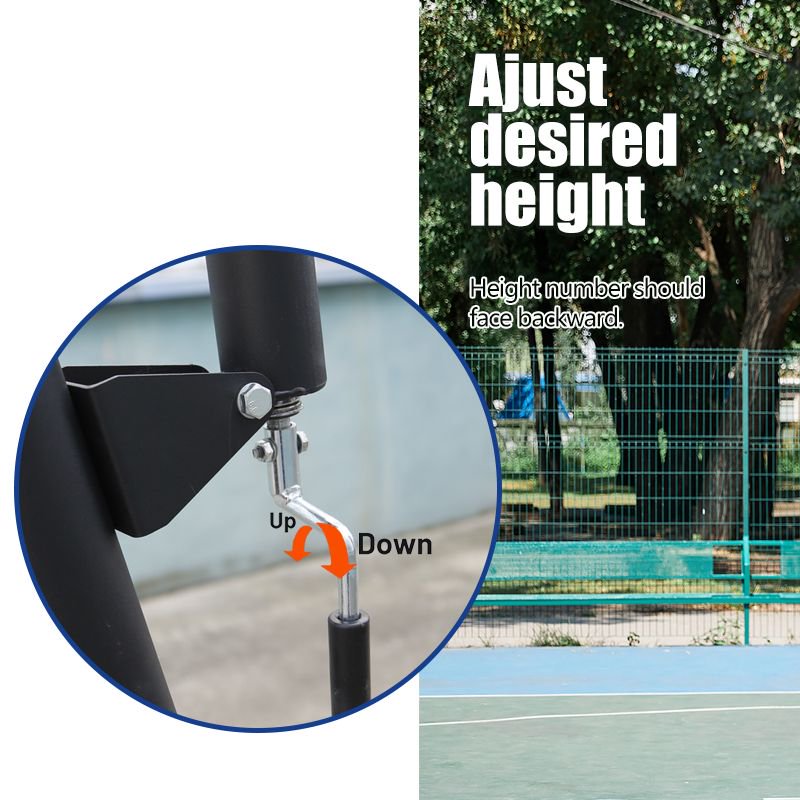 Adjustable Portable Basketball Hoop - 7.55-10 Ft Height
