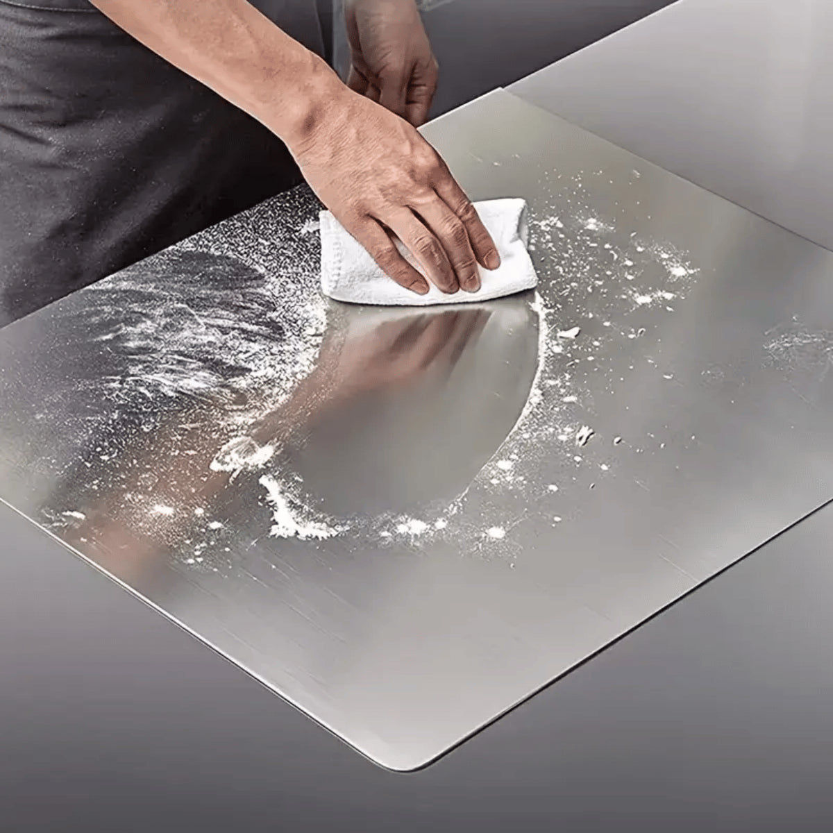 Stainless Steel Cutting Board with Lip - Versatile Kitchen Chopping Board