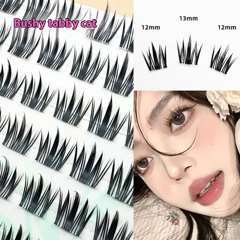 Glue-Free Self-Adhesive Small Flame False Eyelashes - Multiple Styles