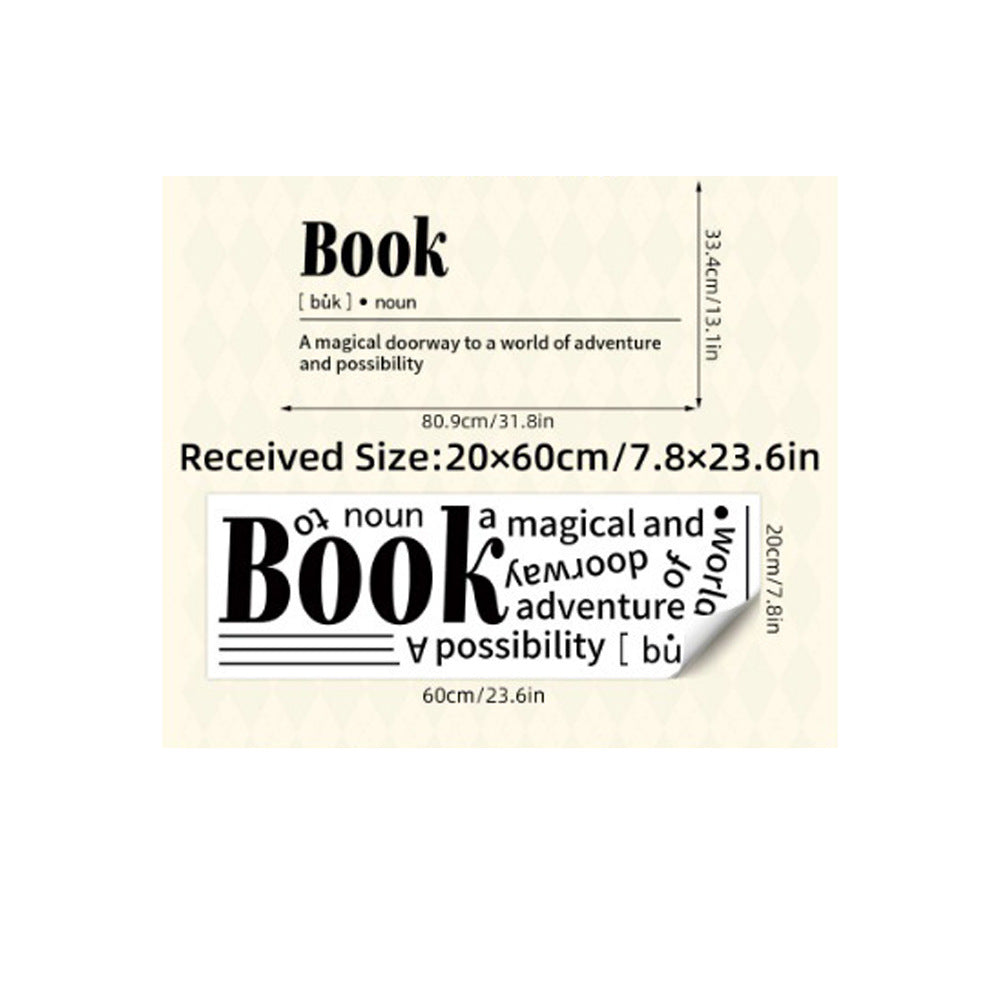 Self-Adhesive Wall Stickers for Study Room Decor - Inspirational Text