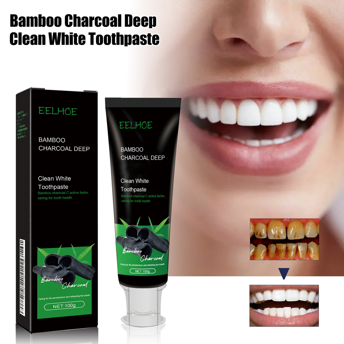 Bamboo Charcoal Whitening Toothpaste 100g