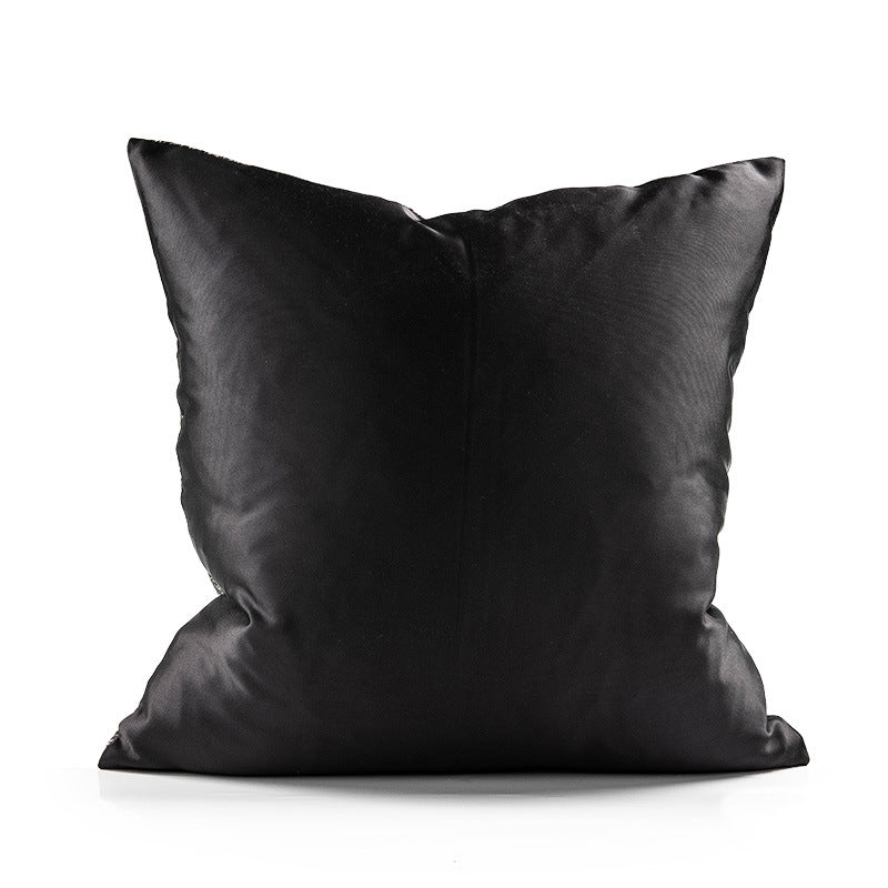 Gray 45x45cm Jacquard Pillow Cover - Chinese Style Cushion