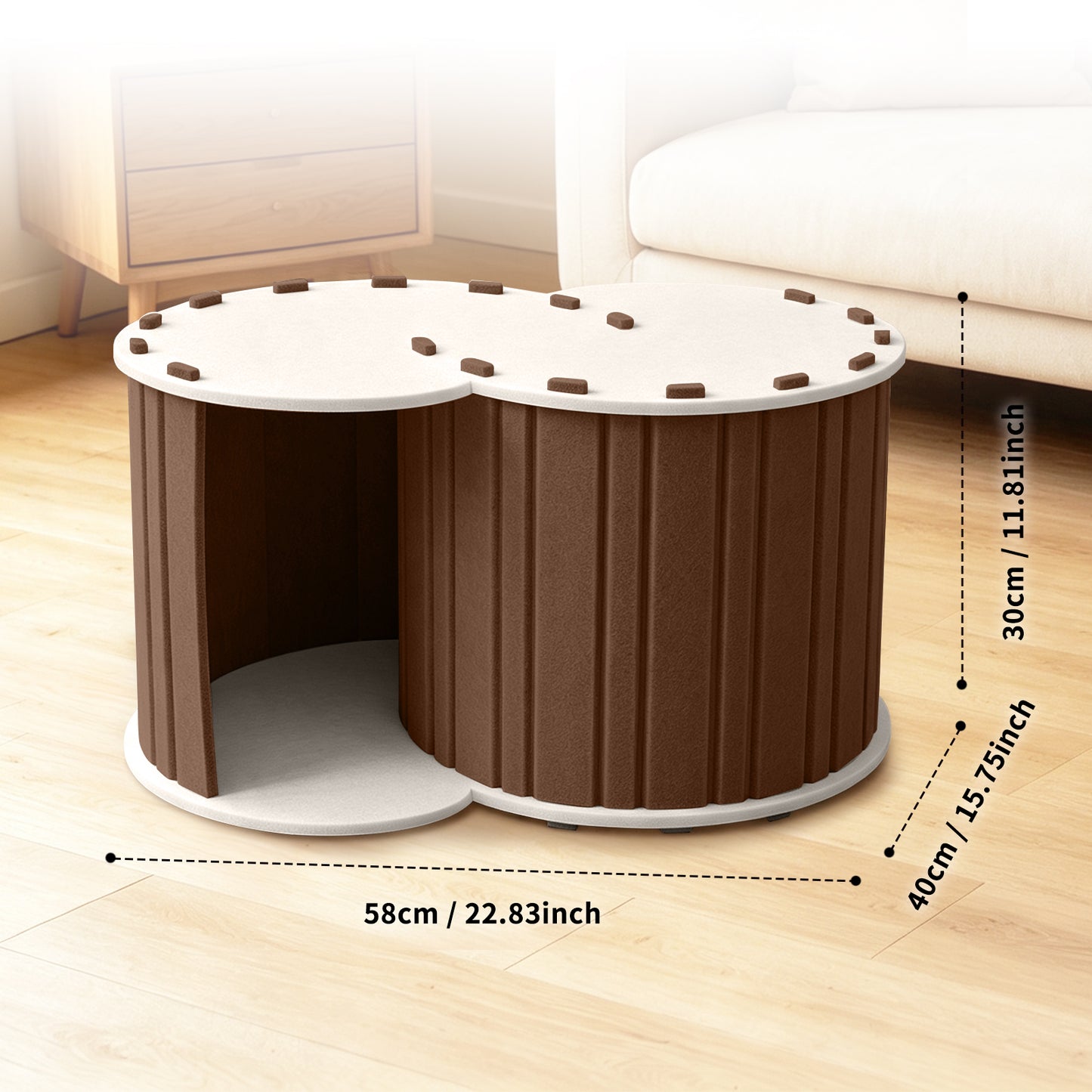 Tunnel Cat Den Self Pickup Pet Nest for Cats - Multiple Colors