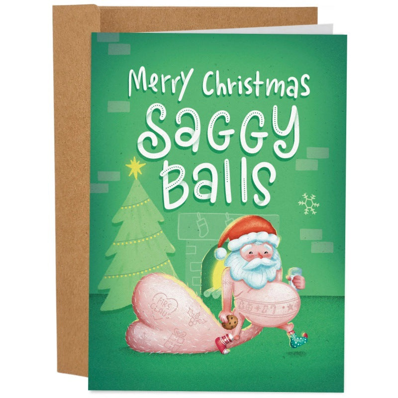 Funny Christmas Greeting Cards with Humorous Quotes - Assorted Sizes