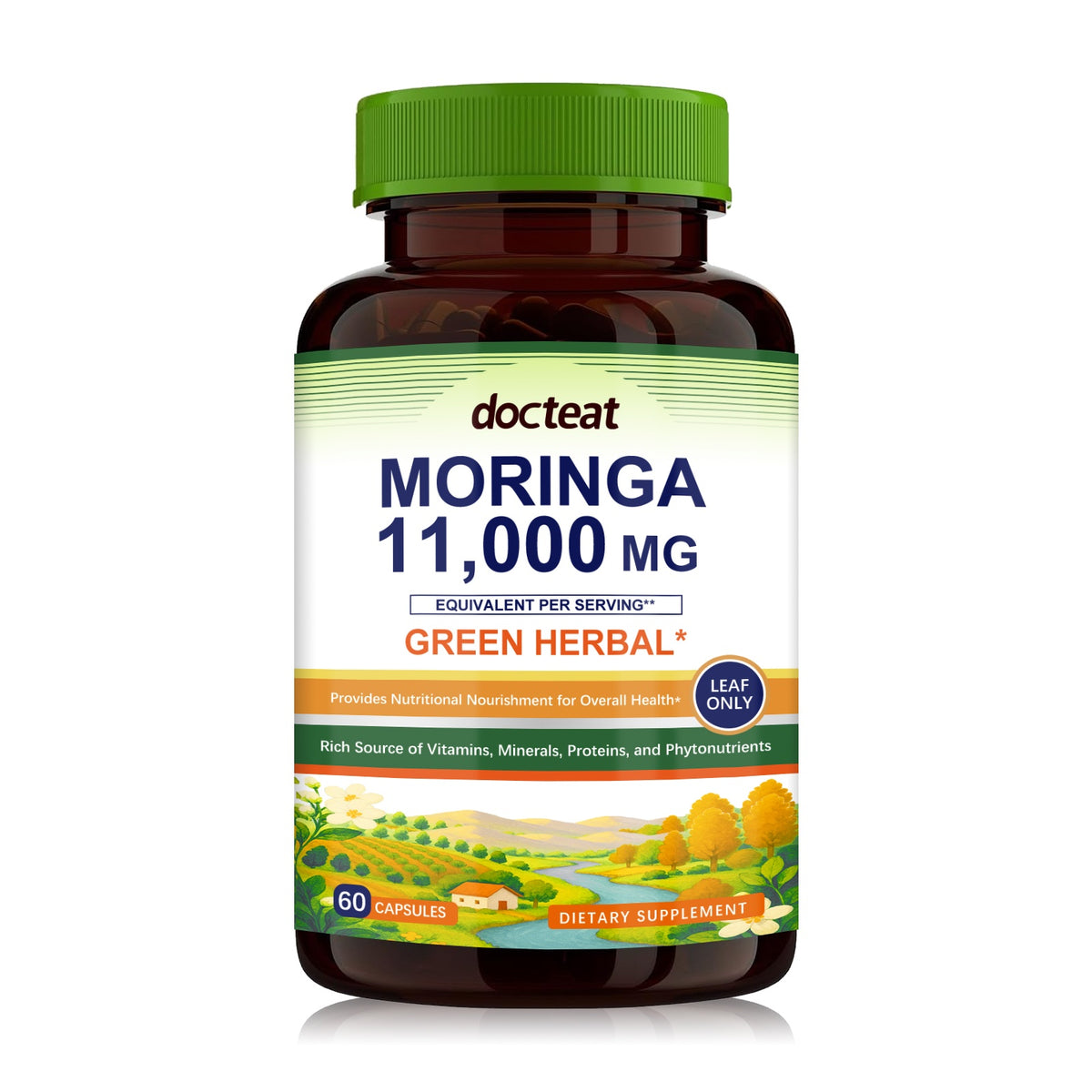 Moringa Leaf Extract Capsules - 60 Count Supplement