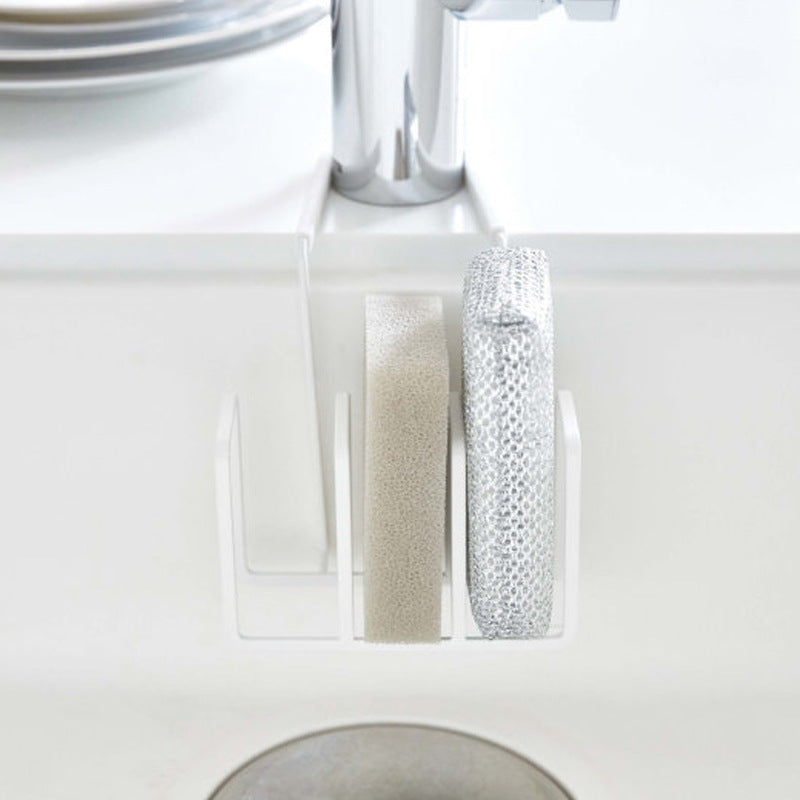 Multi-functional Kitchen Sponge Drain Rack - Iron Silicone Japanese Style