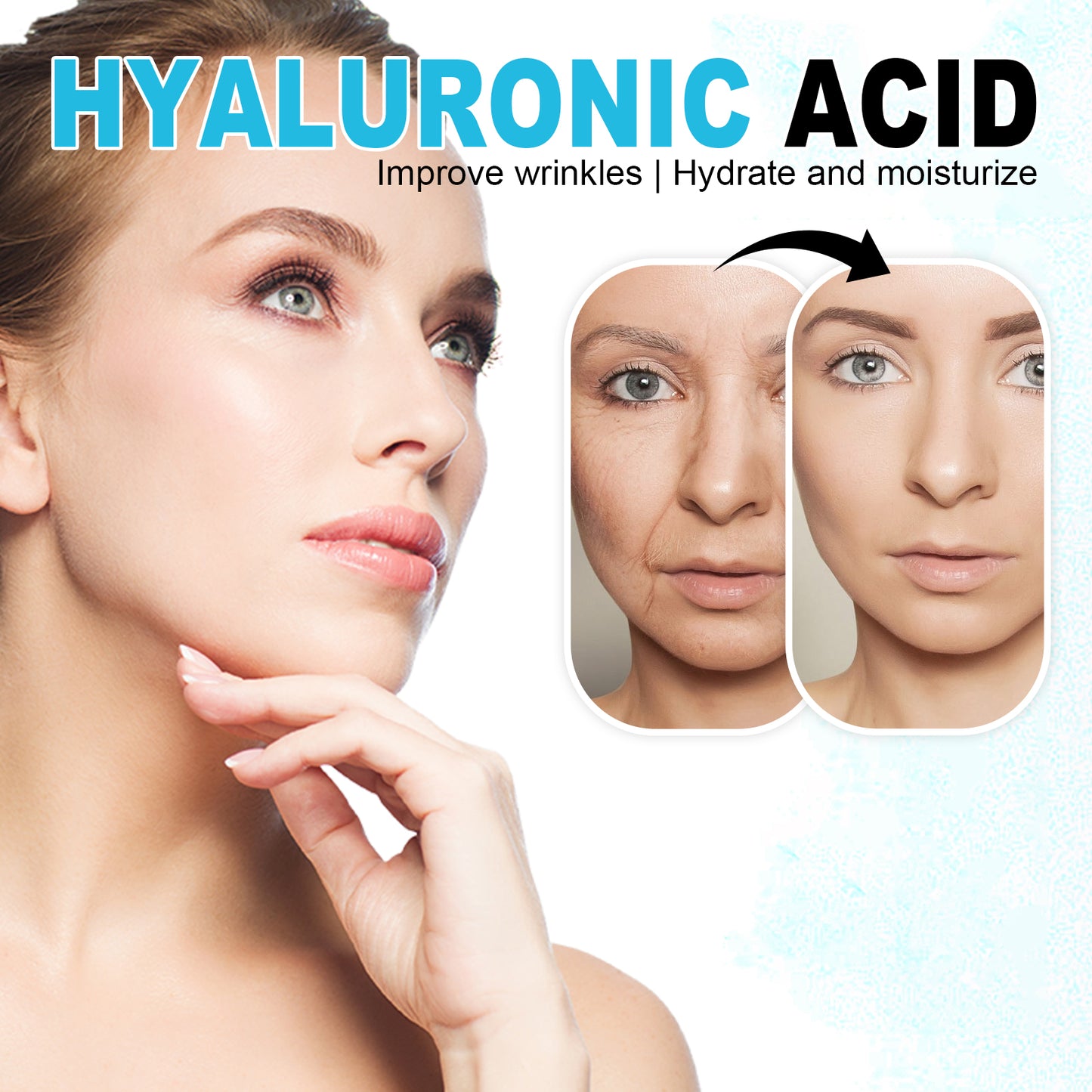 Hyaluronic Acid Face Cream - Anti-Aging Moisturizer for Fine Lines & Wrinkles