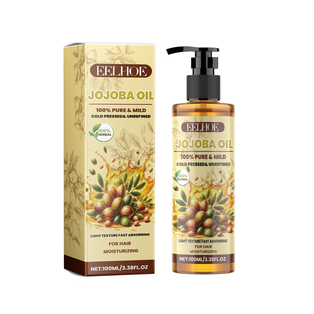 Jojoba Hair Styling Cream - 100ml Soft & Nourishing