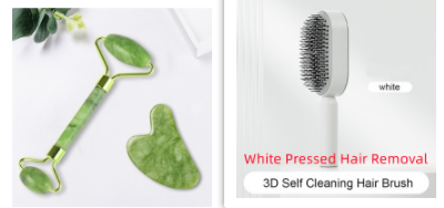 Self-Cleaning Hair Brush with 3D Air Cushion for Scalp Massage & Detangling