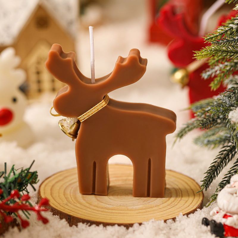 Christmas Animal-Shaped Aromatherapy Candle with Soy Wax - Festive Home Decor
