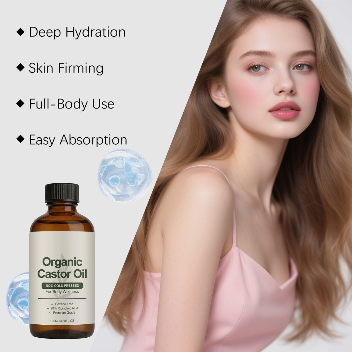Castor Oil Body Moisturizer - 100ml