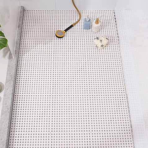 Anti-Slip Bathroom Floor Mat White 30x30cm Non-Slip Safety Mat - 1 Piece