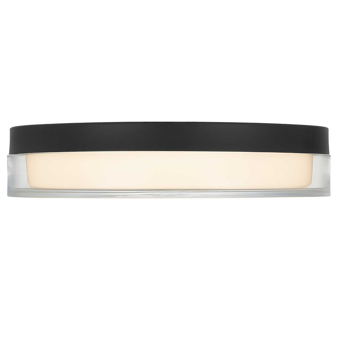 12-Inch Black Integrated LED Flush Mount Light Fixture