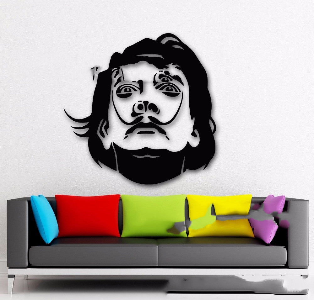 Large Celebrity Sculpture Wall Mural for Home Decor - 42x42cm & 57x57cm Variants