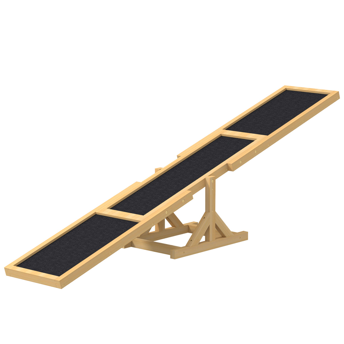 Dog Agility Seesaw for Training and Exercise - Yellow, 815x350x150mm