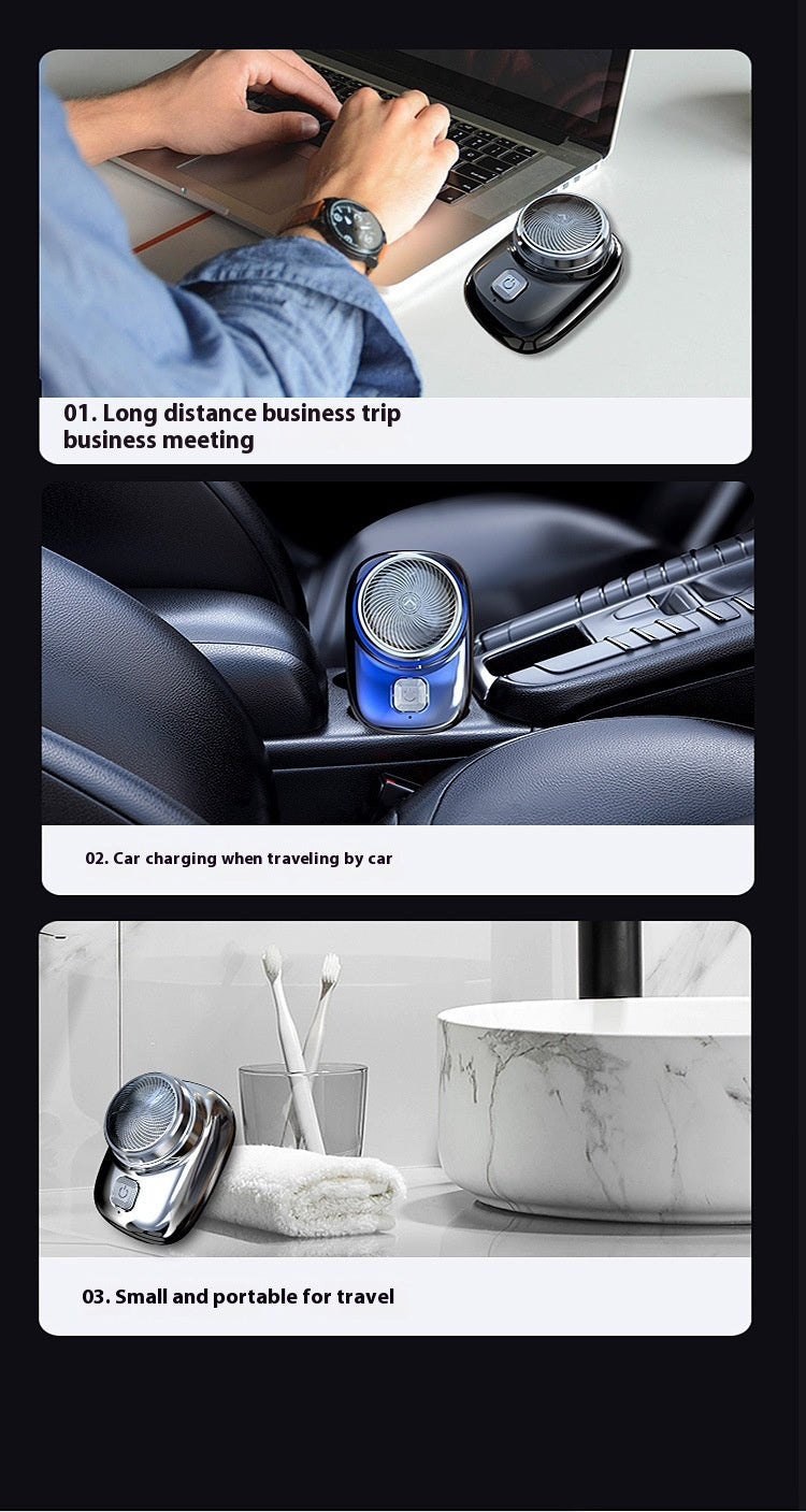 Mini Electric Shaver Compact Rechargeable Razor for Home Use