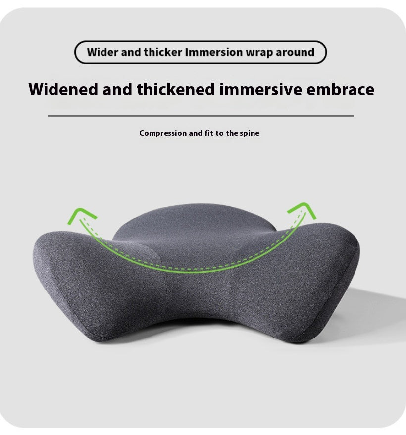 Memory Foam Office Chair Cushion Splicing Support Gray 44x64x12CM