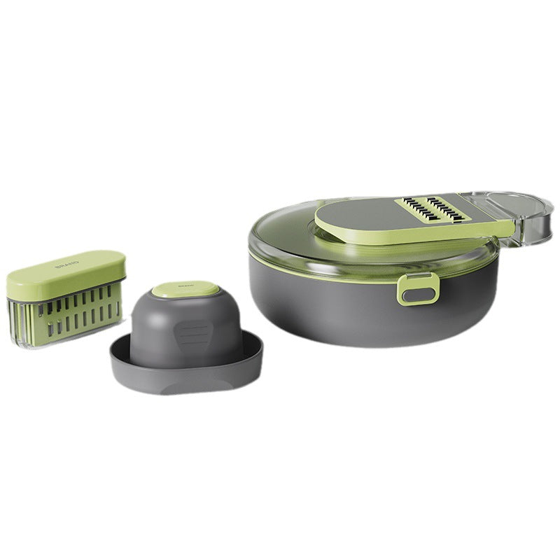 Multifunctional Vegetable Cutter and Kitchen Knife Set with Storage and Water Filter Basket