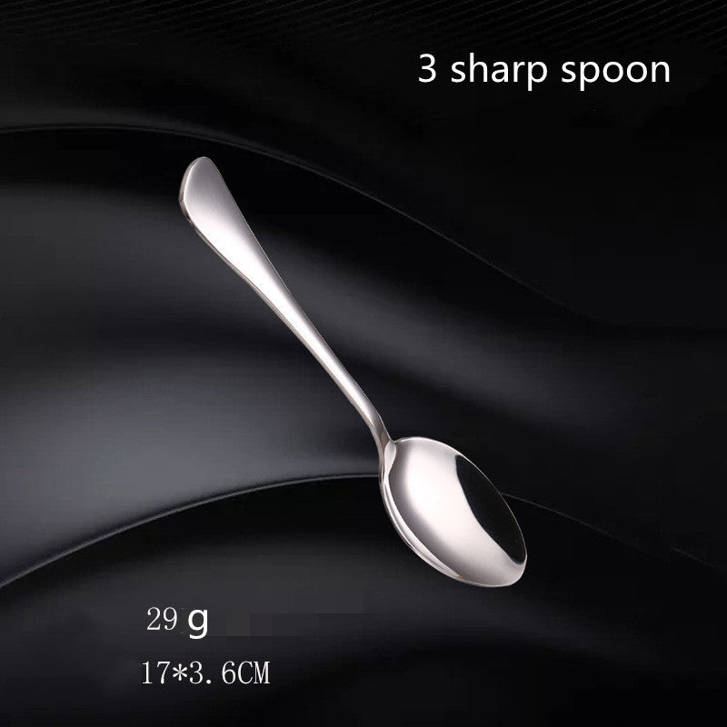 Stainless Steel Cutlery Set with Fork and Spoon - Western Style Kitchen Utensils
