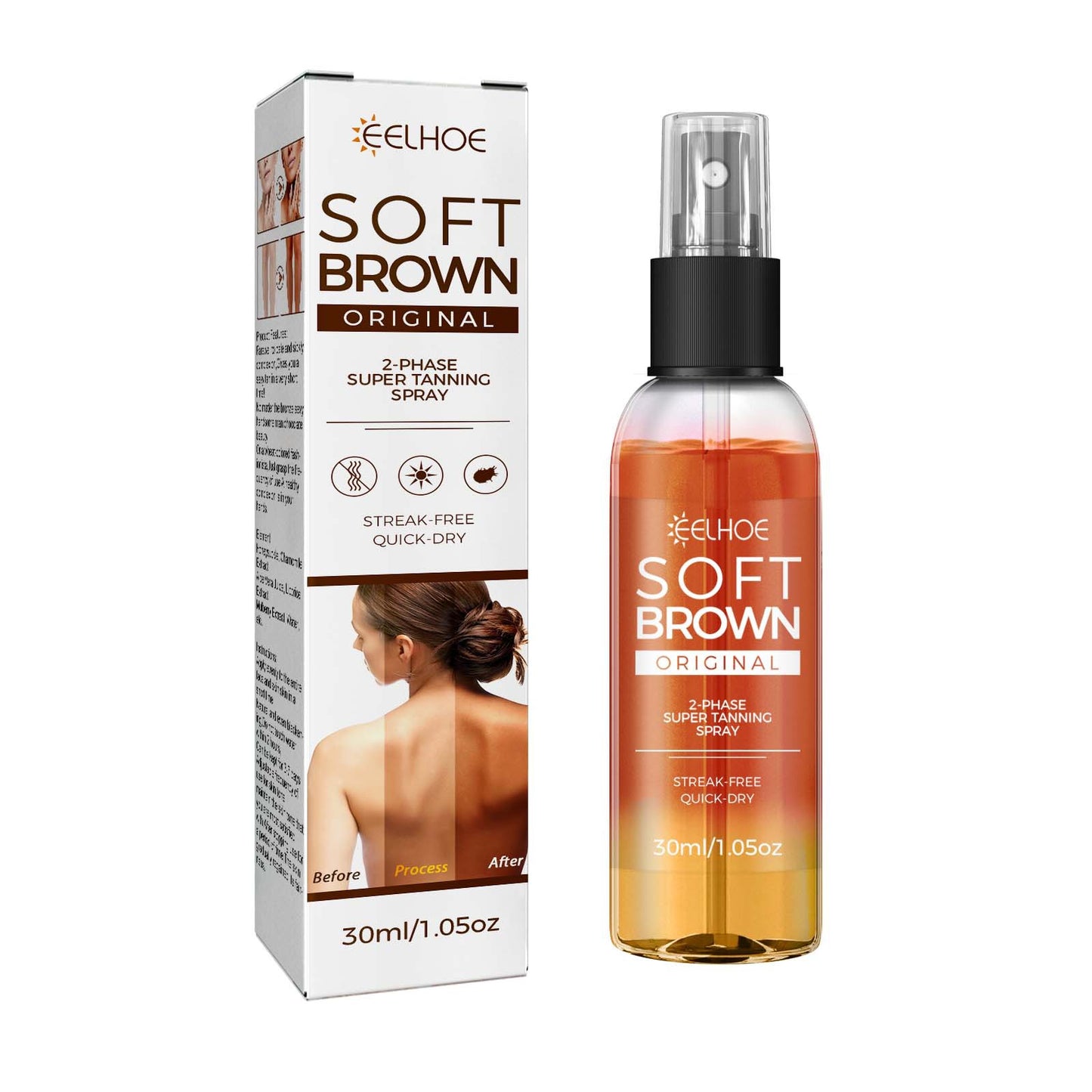 Natural Bronze Tanning Spray - 30ml Sunless Tanning Aid
