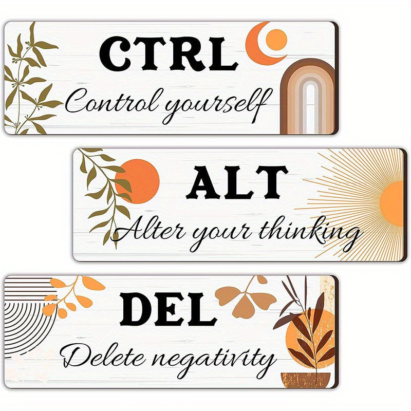 Inspirational Wooden Wall Decor Frame - Hanging Pendant for Office & Home
