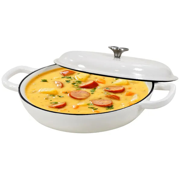 Enameled Cast Iron Dutch Oven, 3.8 Quart Oven Pot With Lid, Non Stick