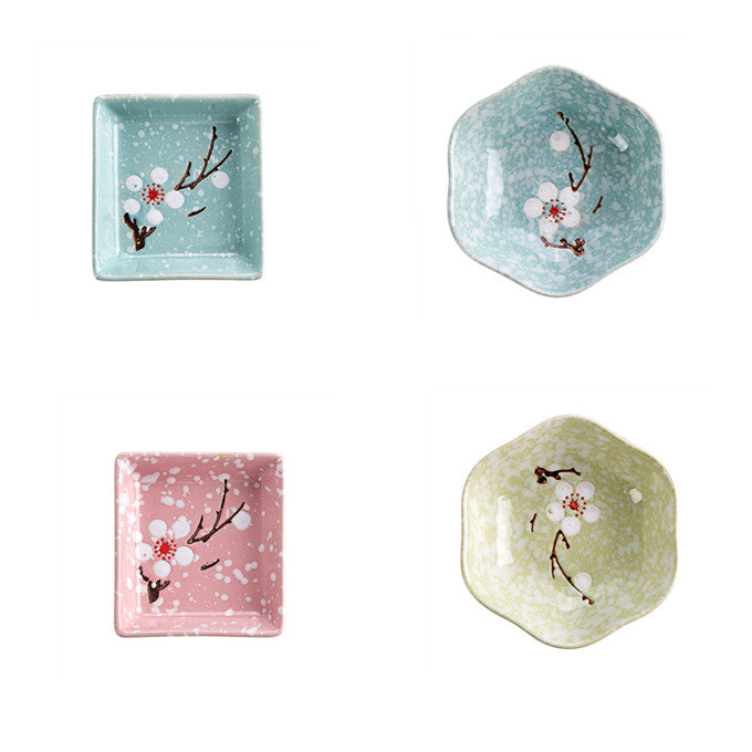 Ceramic Dipping Sauce Dish Set - Snack, Sushi, Flavor Tray Kitchen Tableware