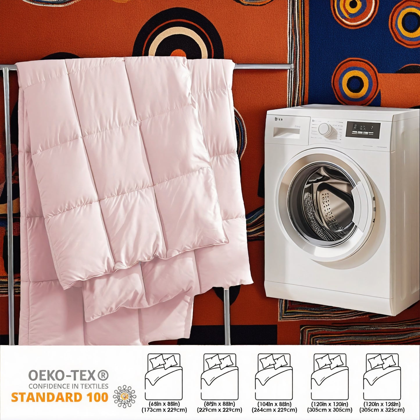 Oversized Pink Quilt - Soft, Comfortable & Machine Washable