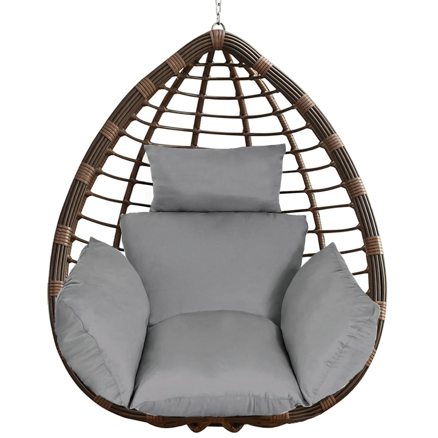 Thick Soft Egg Chair Cushion with Headrest for Hanging Chairs