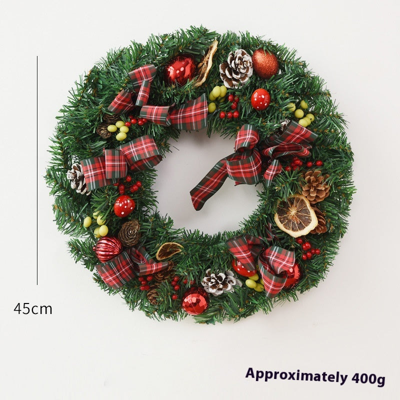 Christmas Garland Bow & Door Hanging Decorations for Festive Home Decor