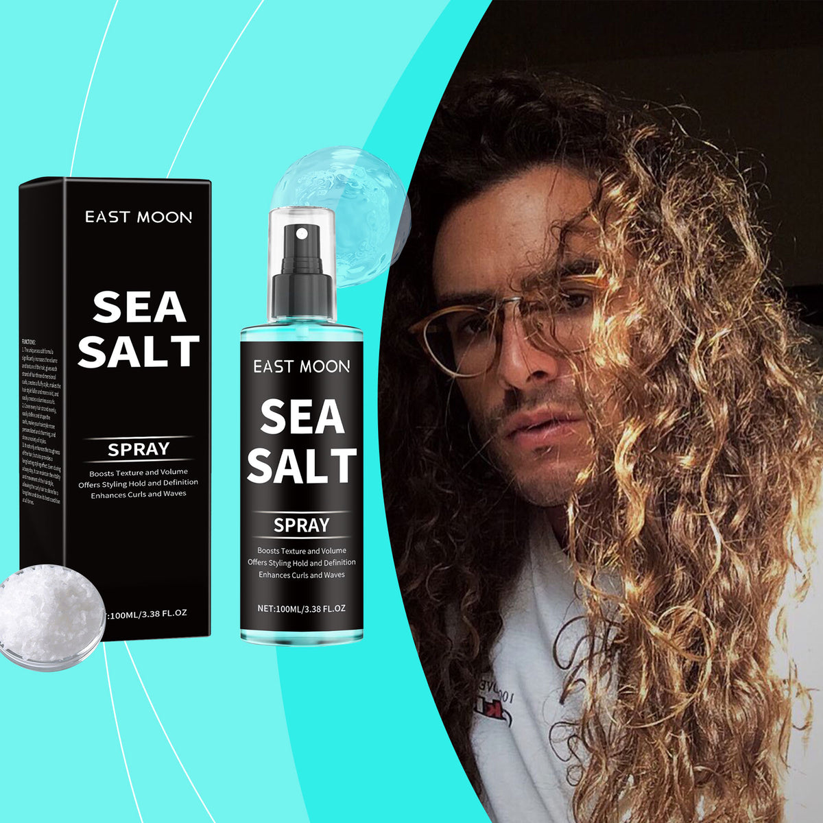 Sea Salt Texturizing Curl Spray – 100ml