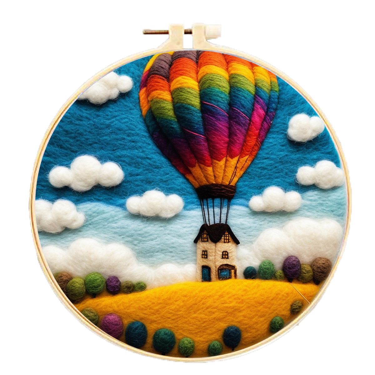 Embroidery Needle Felt Blanket Painting Kit - House Decor & Crafts