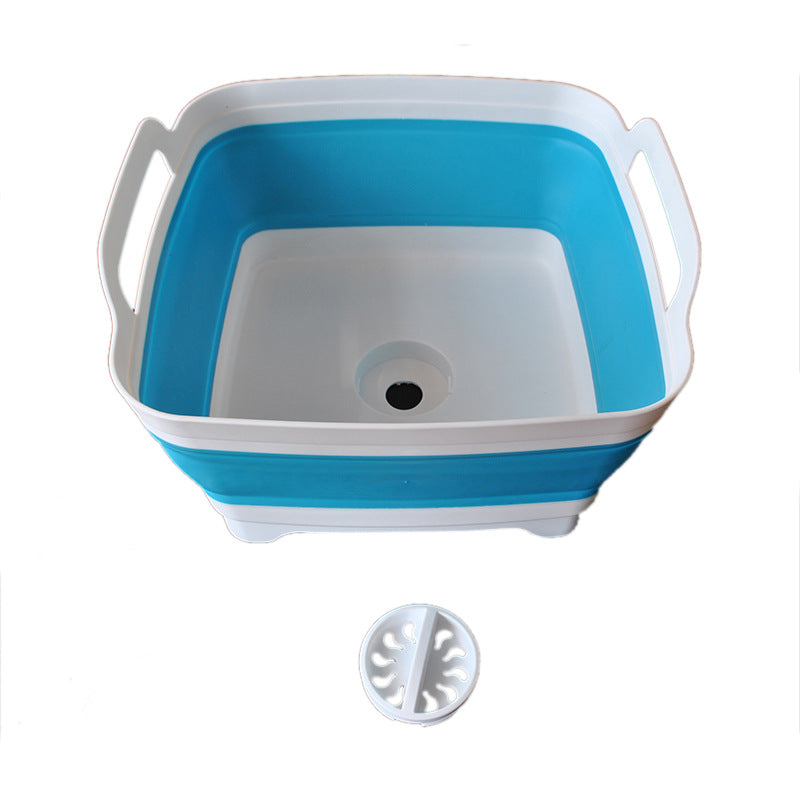 Portable Folding Washing Basket for Fruits & Vegetables - Ice Bucket