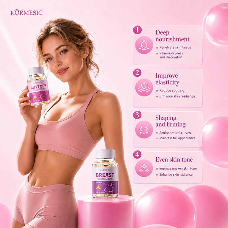 Breast Enhancement Oil Capsules - 0.8ml x 30 for Body Care