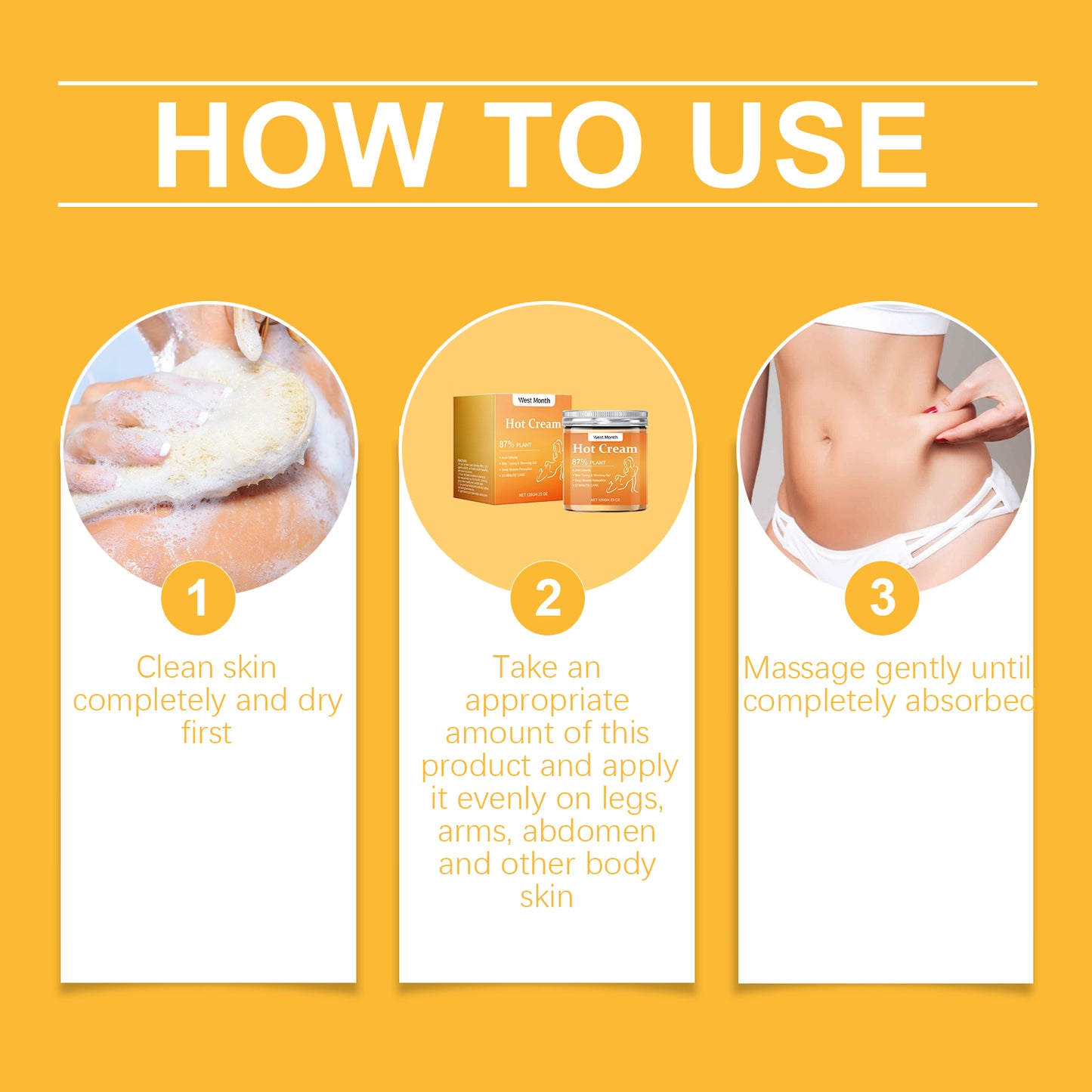 Firming Body Moisturizing Cream - Sculpting Massage Treatment for Skin