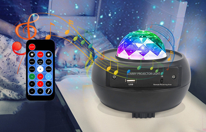 LED Starry Sky Projection Light with Voice Control for Indoor Decor