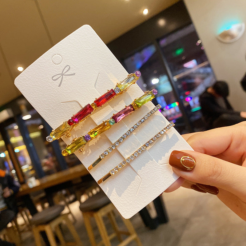 4-Piece Golden Chain Hair Clip Set