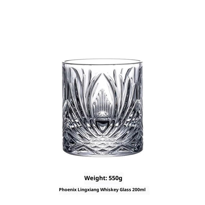 Elegant Crystal Wine Glass Set - Multiple Styles & Sizes