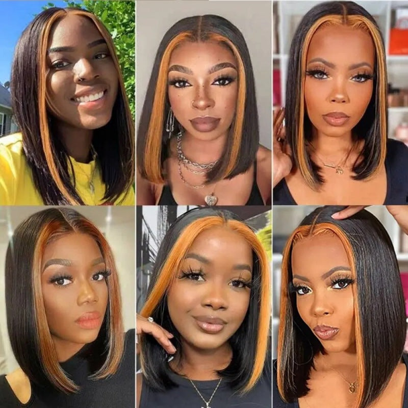 Women's Personalized Lace Straight Wig - Human Hair, Multiple Lengths