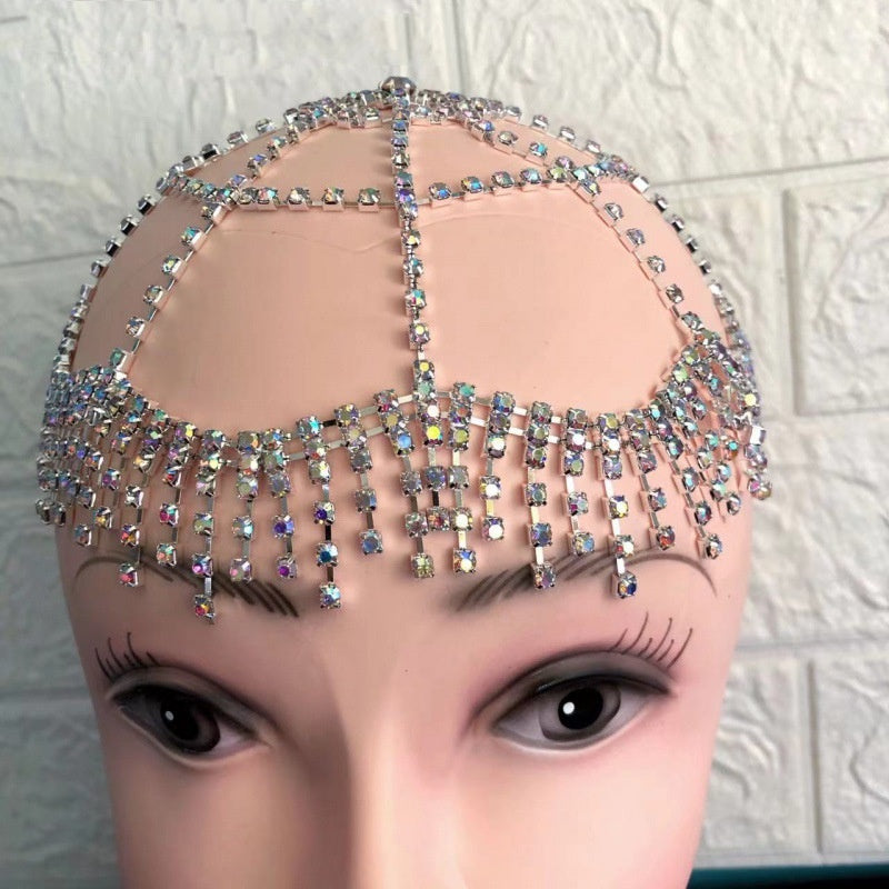 Women's Rhinestone Tassel Hair Hoop Headwear