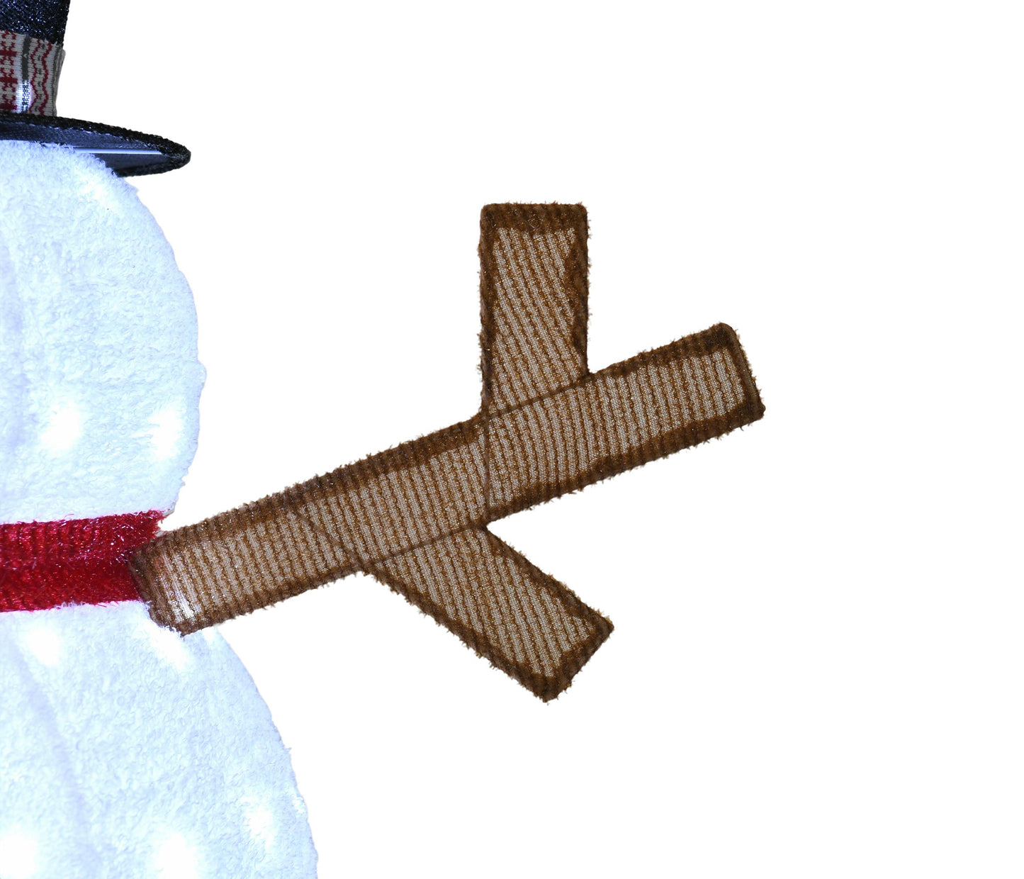 Plush Lantern Snowman with Warm LED Lights for Christmas Decor