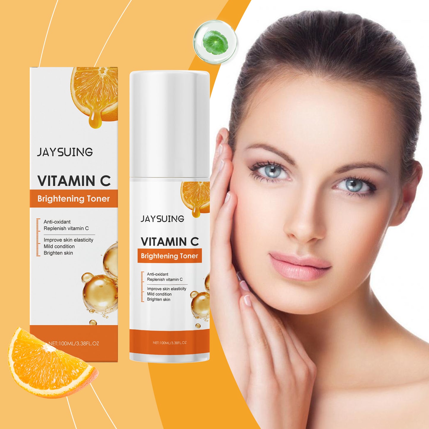 Vitamin C Facial Toner with Hyaluronic Acid - Brightening & Hydrating 100ml