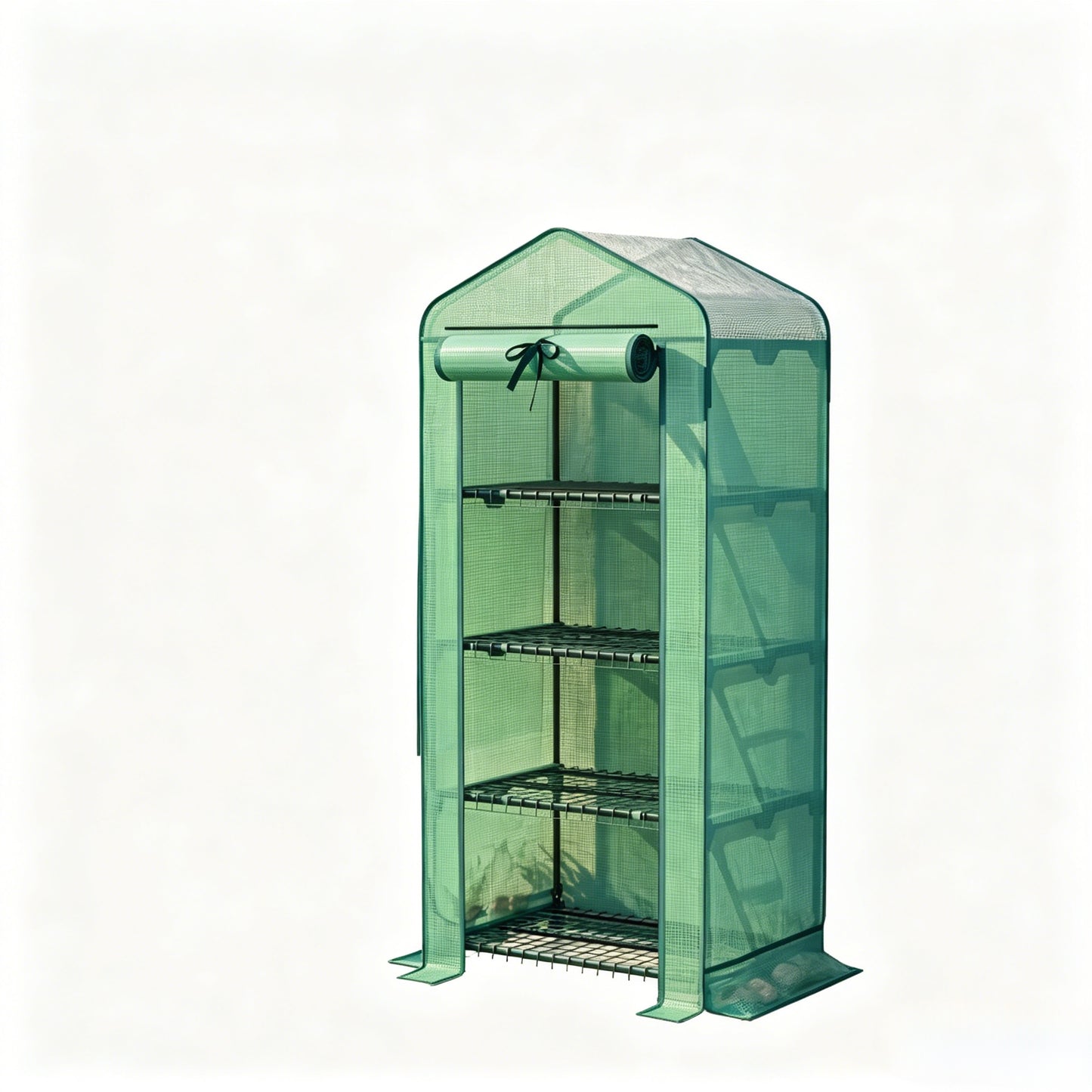Portable Mini Greenhouse for Garden - Green & Dark Green