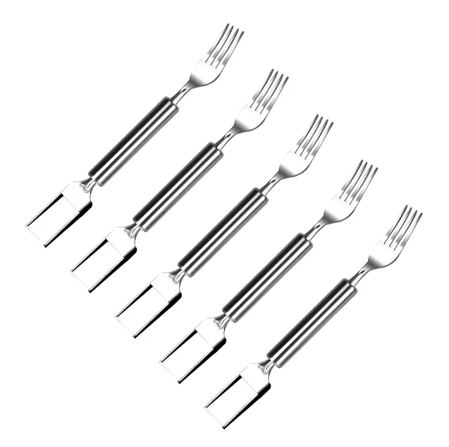 2-in-1 Watermelon Cutter and Fork - Stainless Steel Slicer