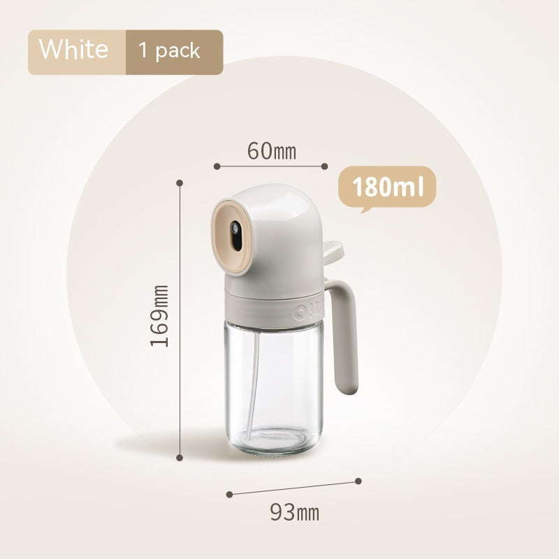 Glass Spray Oil Bottle Jar - Anti-Leakage Kitchen Oil Dispenser