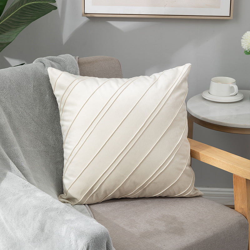 Velvet Pillowcase for Sofa Bed 43x43cm - Multiple Colors & Styles