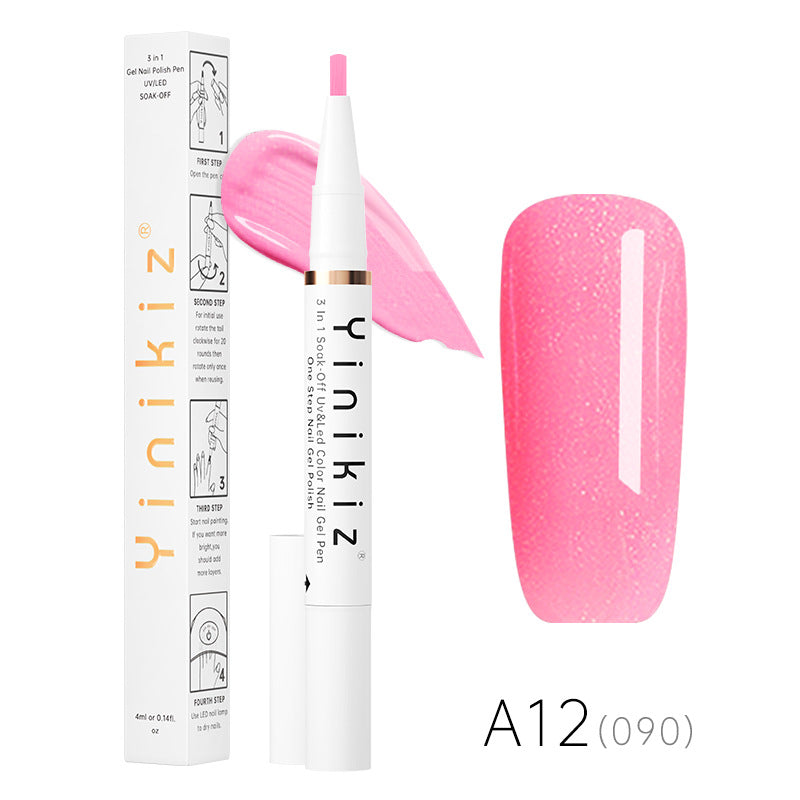 One-Step UV Nail Polish Pen - Fast, Convenient Manicure Gel, 4ml