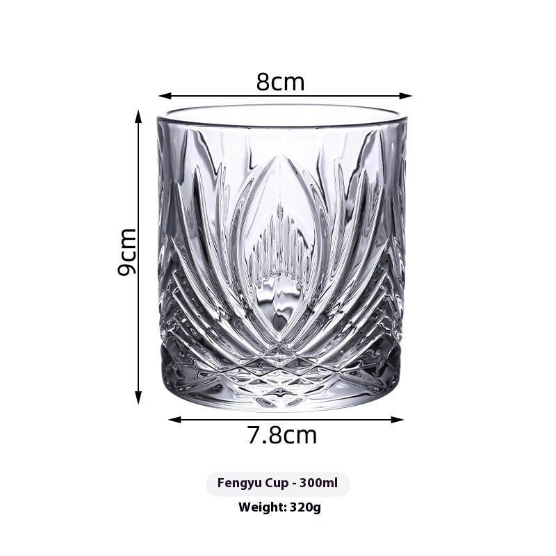 Tipsy Atmosphere Whiskey Shot Glass - High-End Clear Glass Drinkware