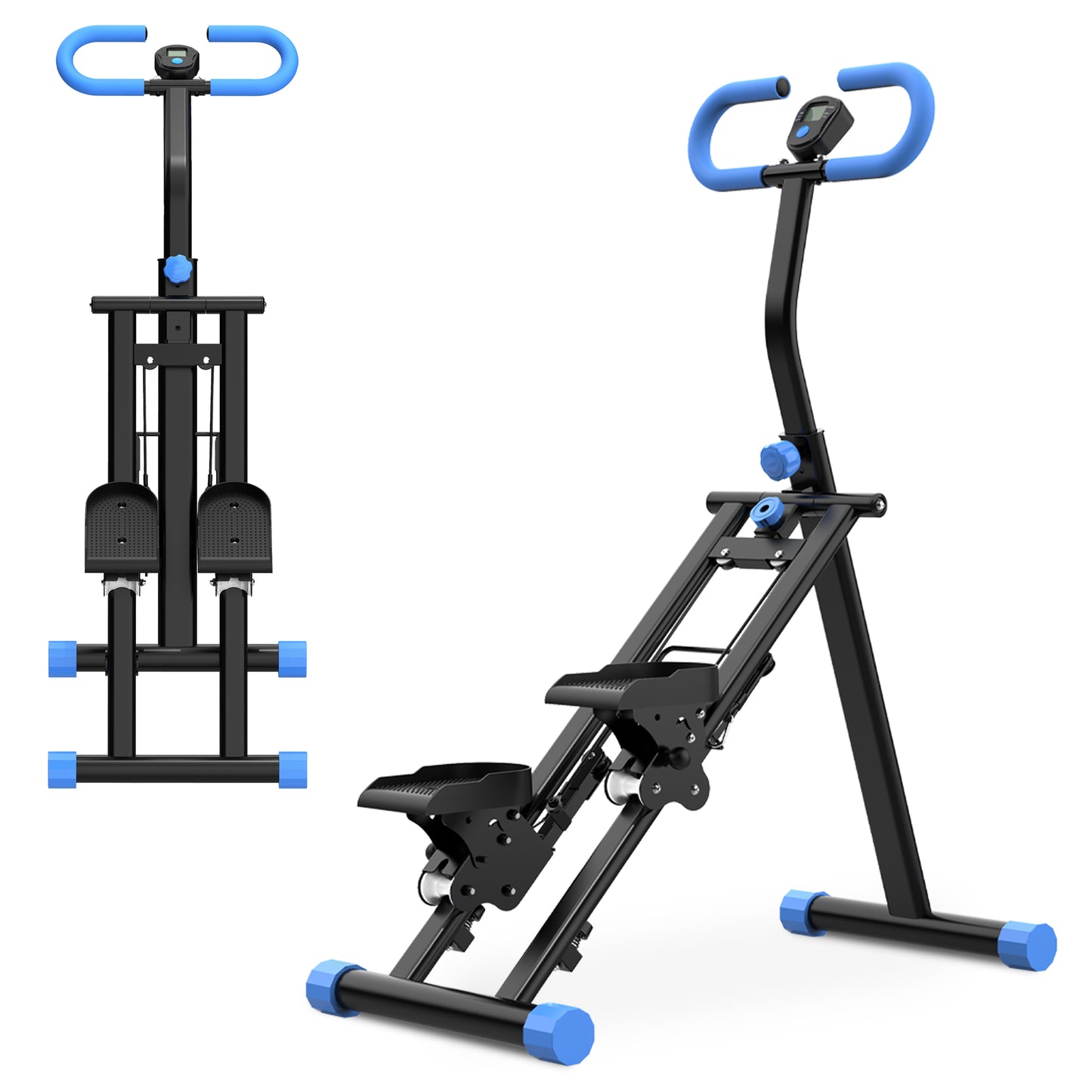 Vertical Climber Workout Machine - Full-Body Exercise Stepper - Blue